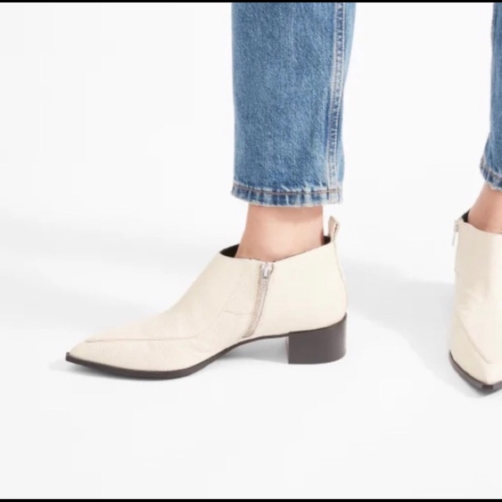 Everlane Boss Bootie in Bone